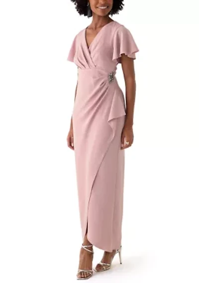 Women's Long Empire Waist Dress