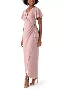 Women's Long Empire Waist Dress