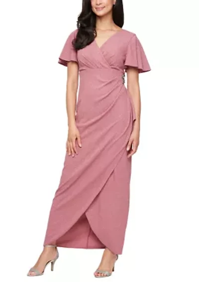 Women's Long Empire Waist Dress