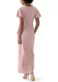 Women's Long Empire Waist Dress