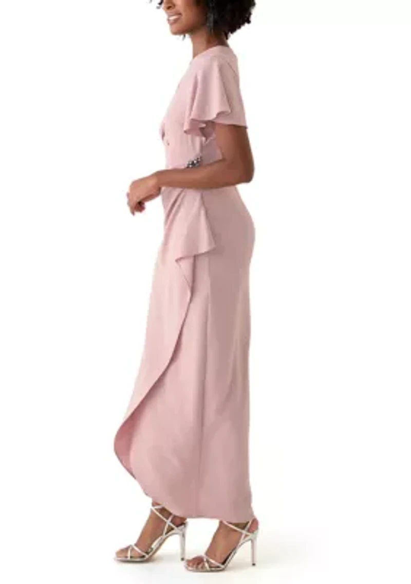 Women's Long Empire Waist Dress