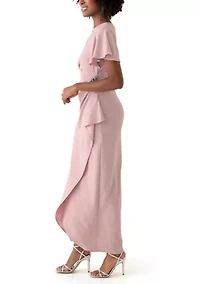 Women's Long Empire Waist Dress