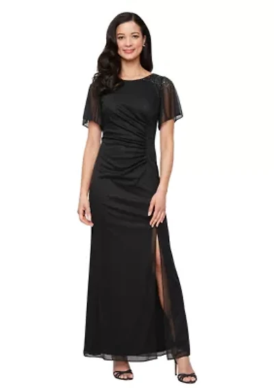 Women's Long Fit and Flare Gown