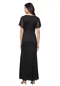 Women's Long Fit and Flare Gown