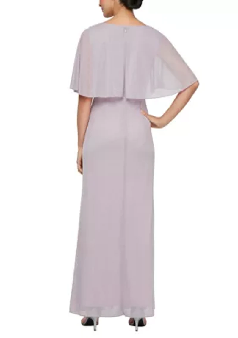 Women's Long Glitter Mesh Dress