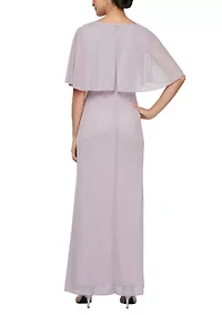 Women's Long Glitter Mesh Dress