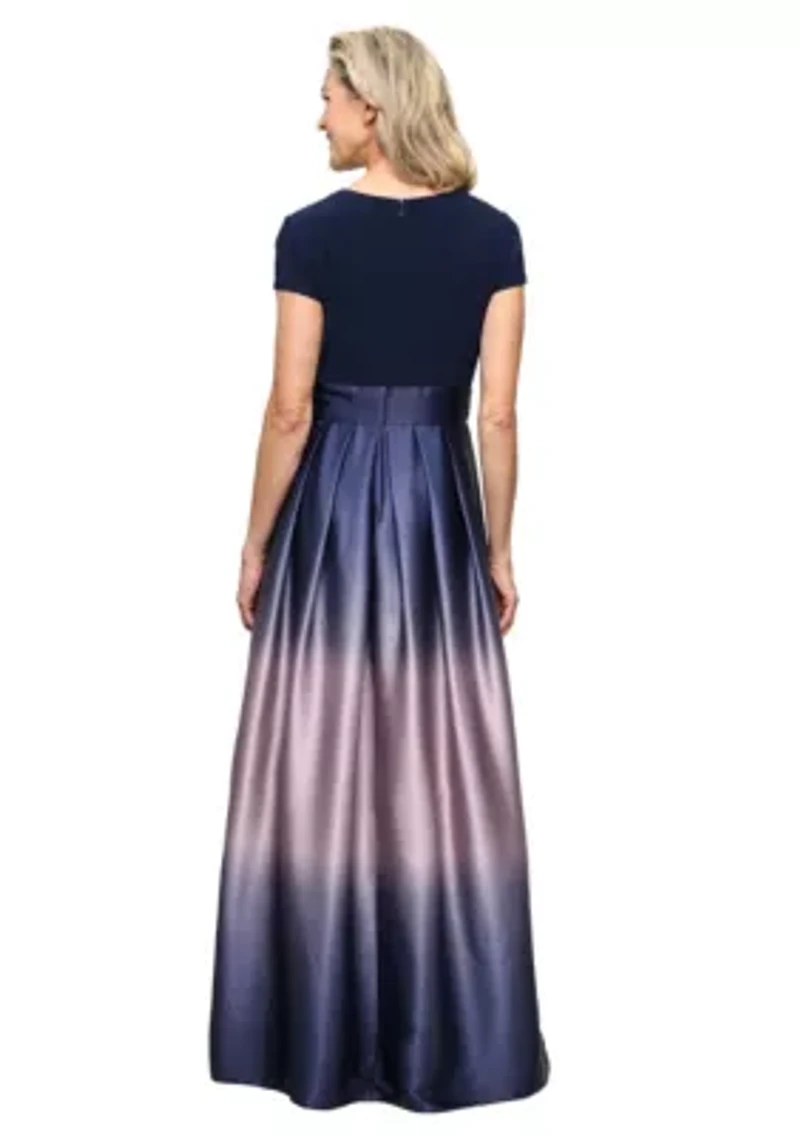 SS SLV OMBRE GOWN