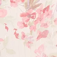 Women's Tea Length Printed Chiffon Tiered Dress