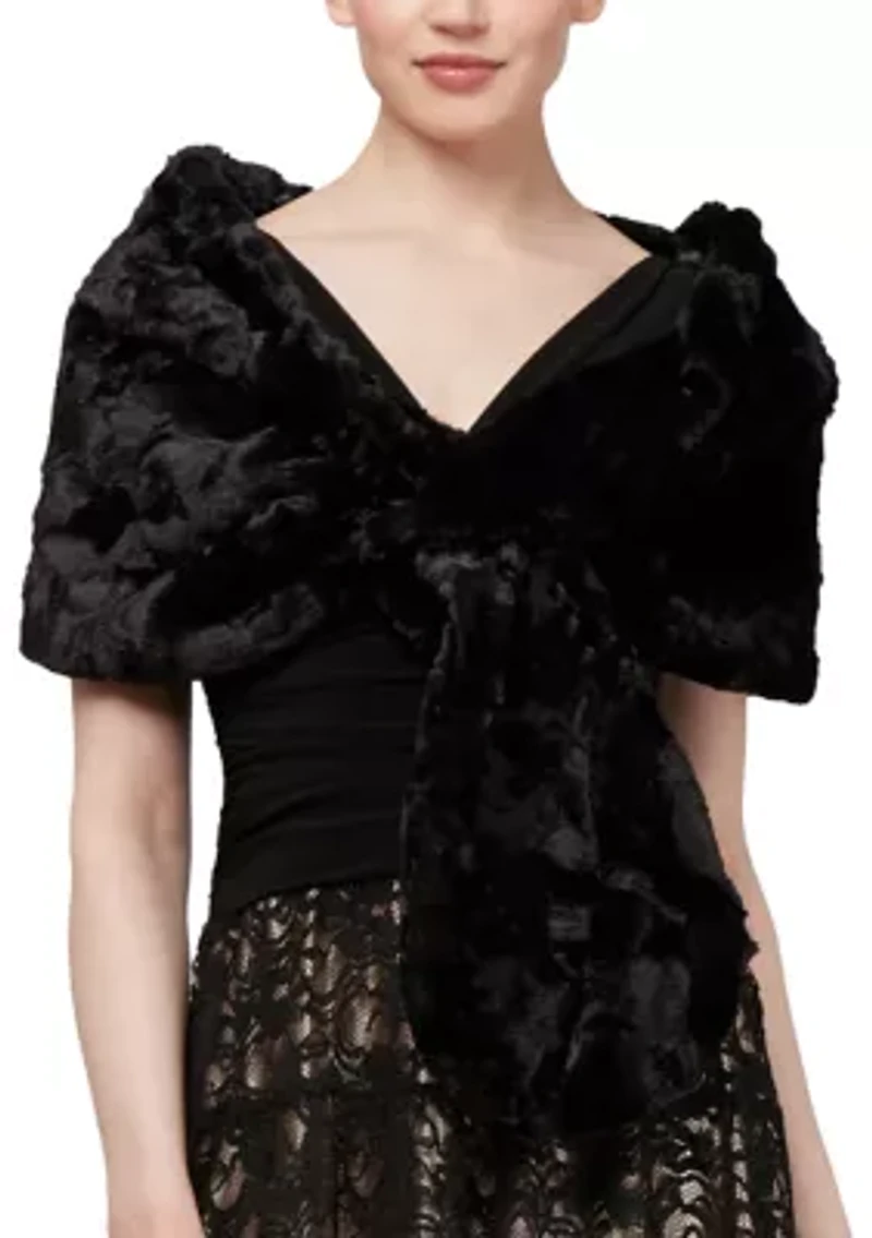 Women's Pull Through Fur Wrap