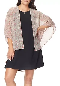 Juniors' Sleeveless Kimono Dress