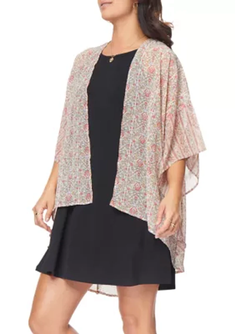 Juniors' Sleeveless Kimono Dress