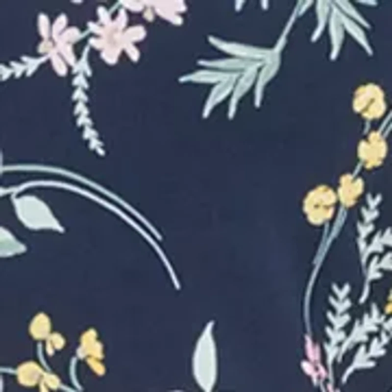 Women's V-Neck Floral Print A-Line Dress