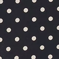 Women's Long Sleeve Self Tie Dot Jersey Shirtdress