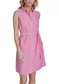 Women's Sleeveless Short Shirtdress