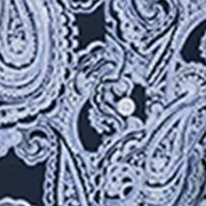 Women's Paisley Print Sleeveless Cotton Shirtdress