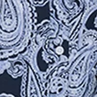 Women's Paisley Print Sleeveless Cotton Shirtdress