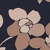 Women's Sleeveless Floral Jersey Printed Sheath Dress