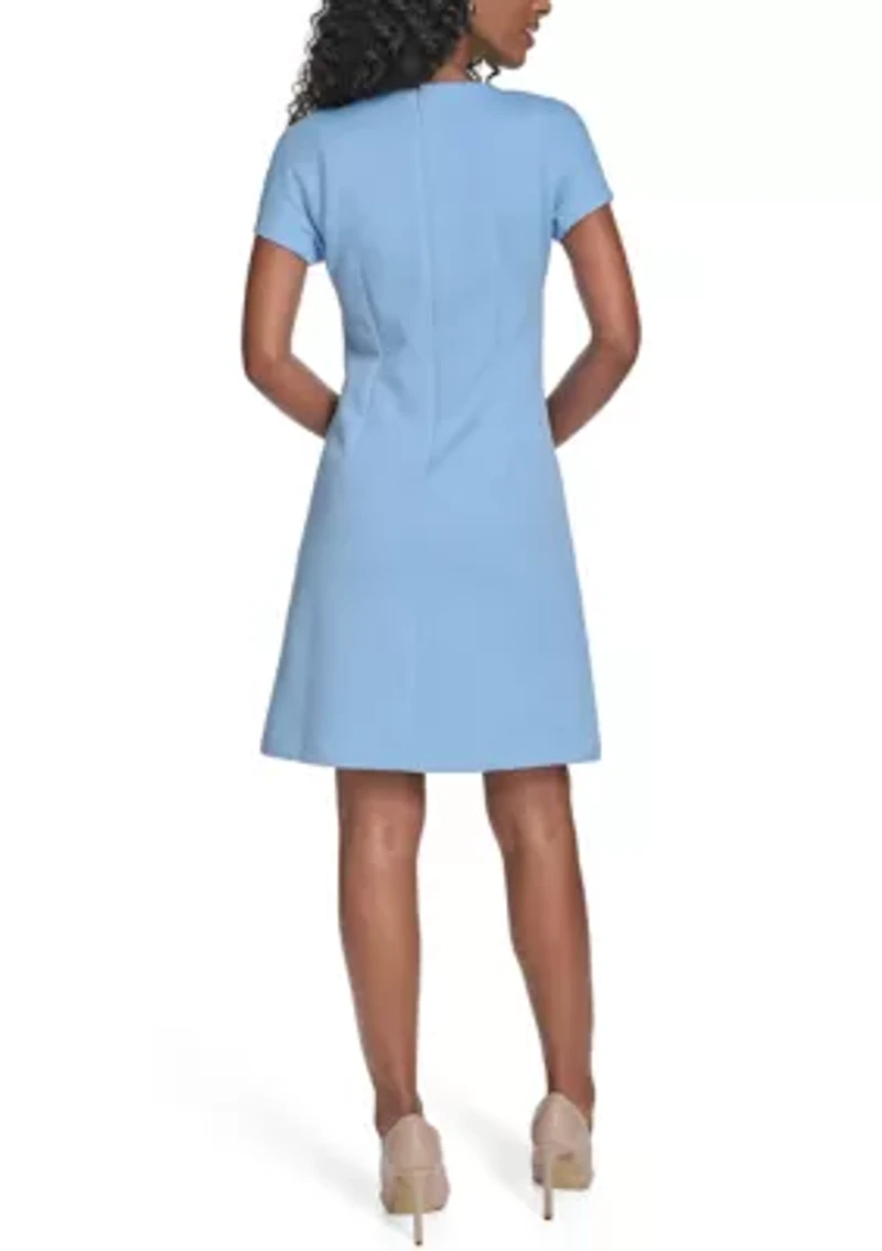 Women's Knit A-Line with Mock Pockets