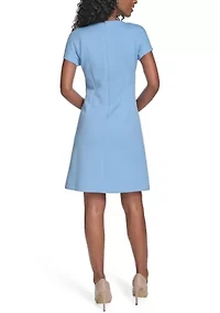 Women's Knit A-Line with Mock Pockets