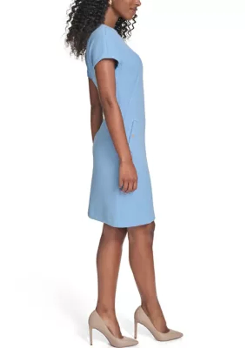 Women's Knit A-Line with Mock Pockets