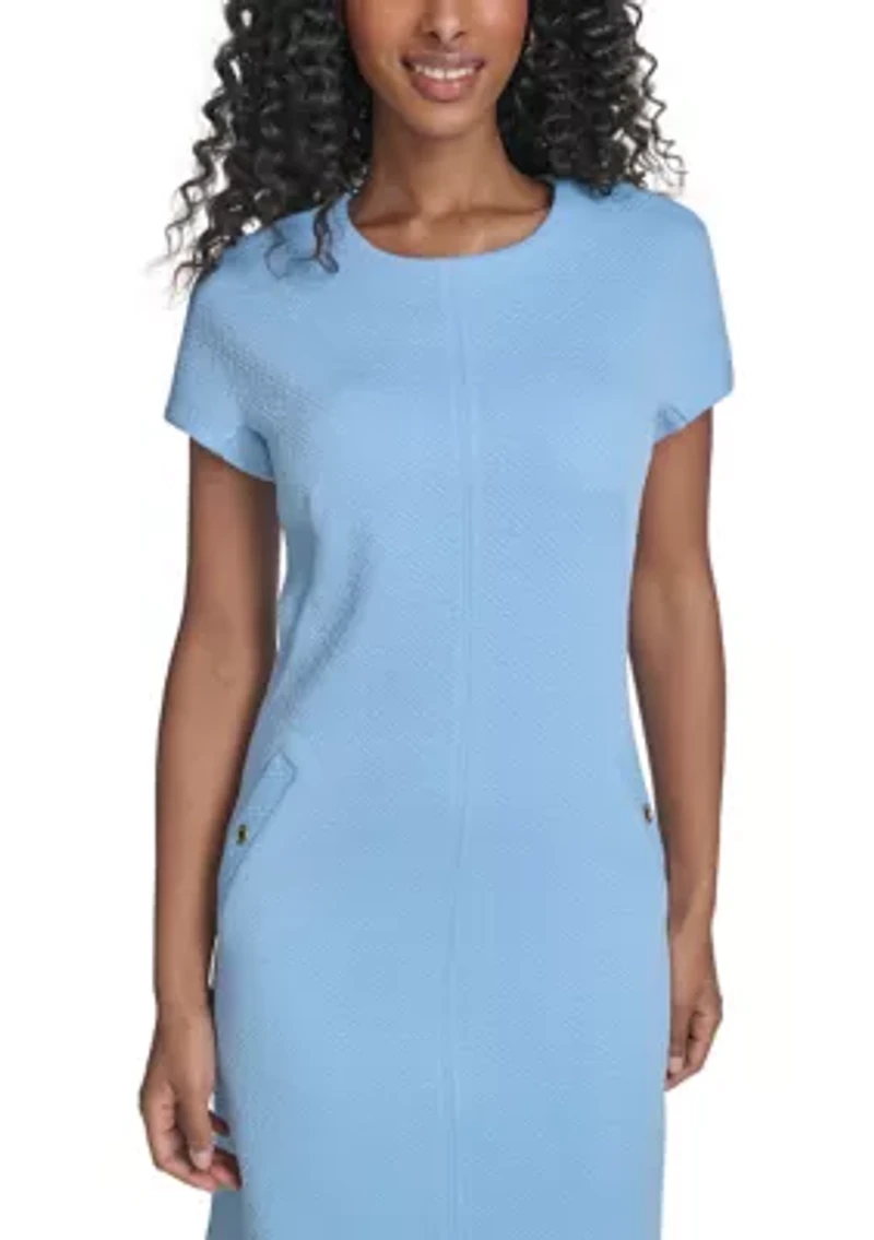 Women's Knit A-Line with Mock Pockets