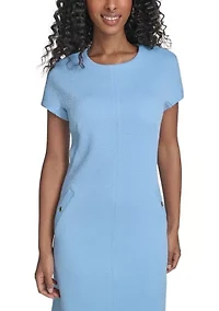 Women's Knit A-Line with Mock Pockets