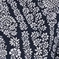 Women's 3/4 Sleeve Print A-Line Dress