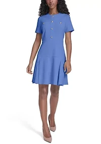 Women's Drop Waist Mini Dress