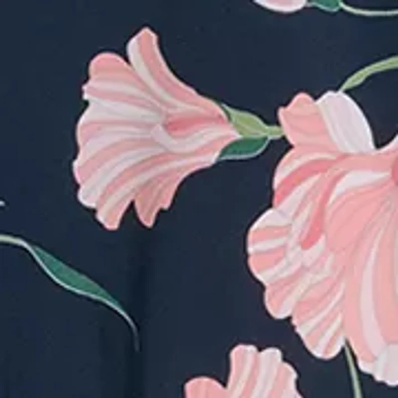 Women's Puff Sleeve V-Neck Shift Dress