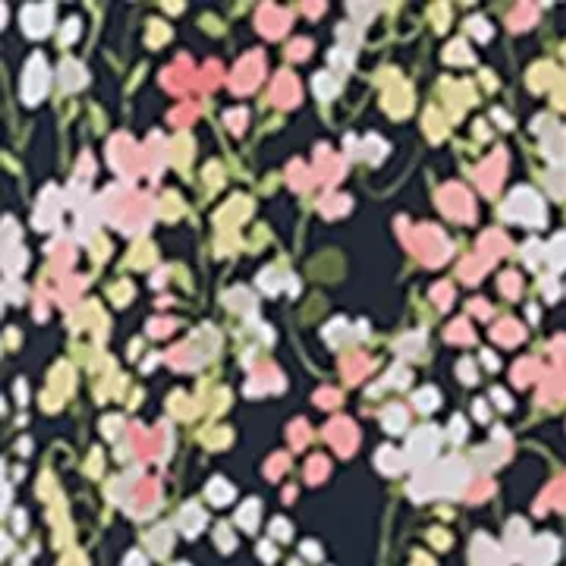 Women's Chiffon Flutter Sleeve Jersey Shift with Double Hem Flounce