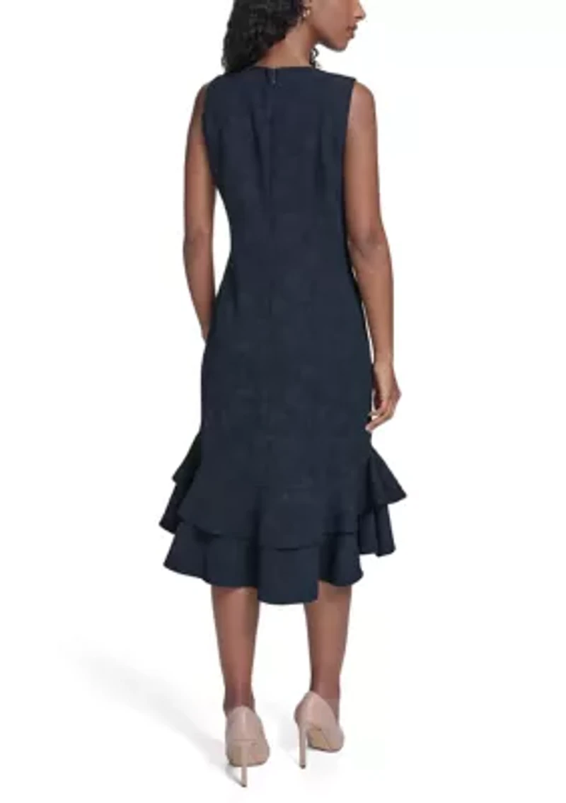 Women's Double Flounce Hi-Lo Fitted Chemise