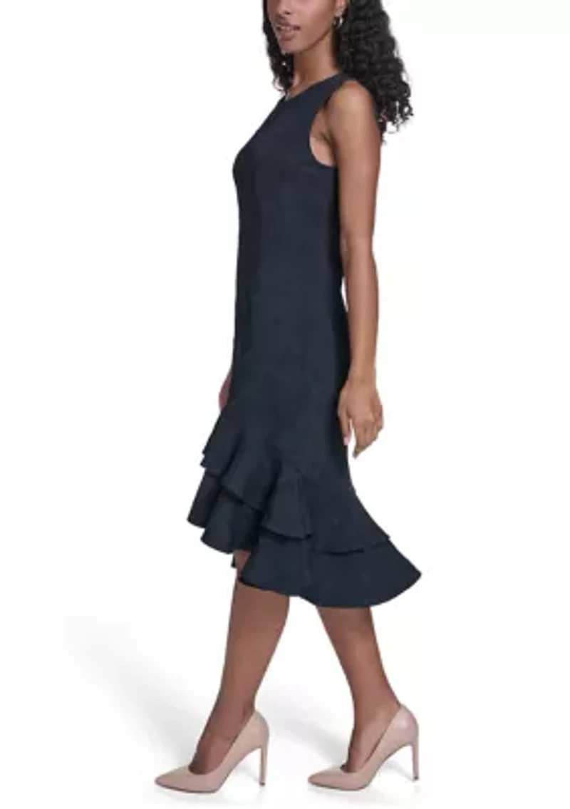 Women's Double Flounce Hi-Lo Fitted Chemise