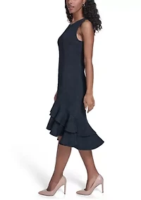 Women's Double Flounce Hi-Lo Fitted Chemise