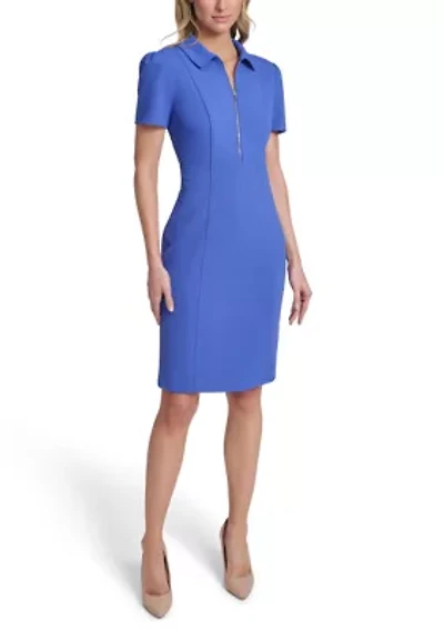 Women's Collared Short Sleeve Dress