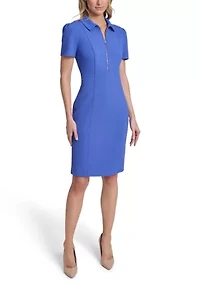 Women's Collared Short Sleeve Dress
