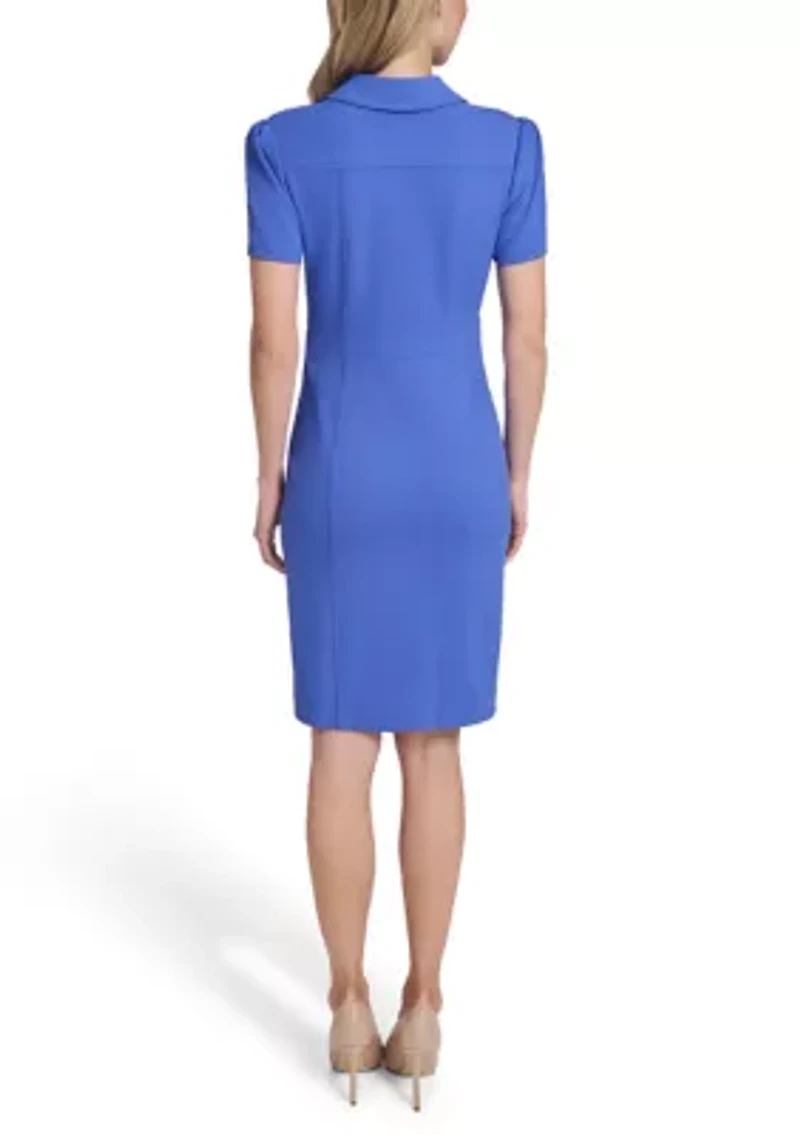 Women's Collared Short Sleeve Dress