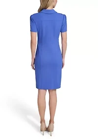 Women's Collared Short Sleeve Dress