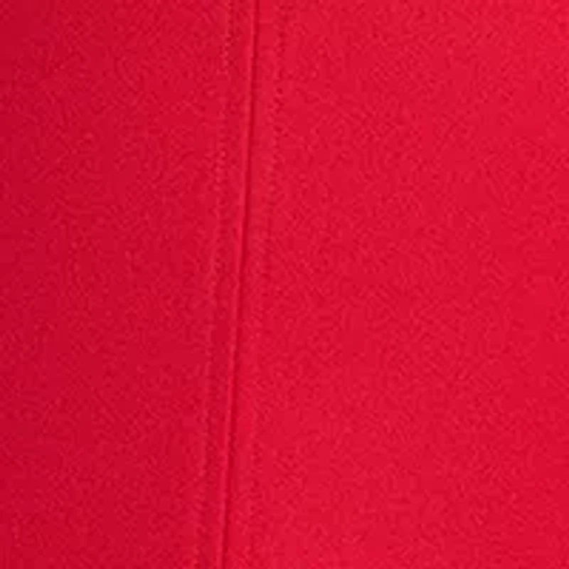 Plus V-Neck Solid A-Line Dress