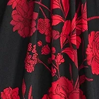 Plus Long Sleeve Ruched Waist Smocked Cuff Vita Floral Midi Dress