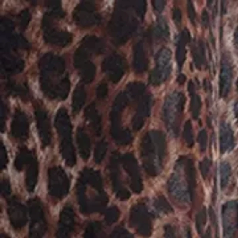 Women's Long Sleeve Printed Organza Dress