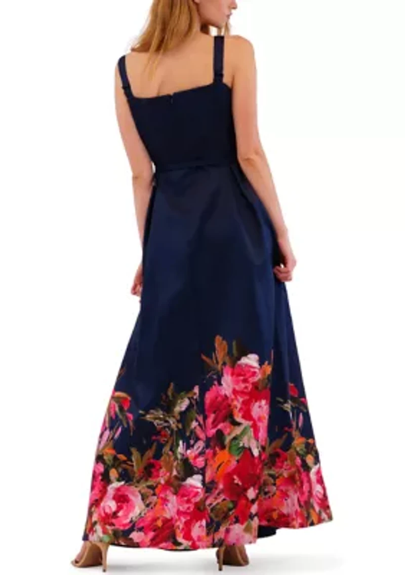 Women's Sleeveless Floral Gown
