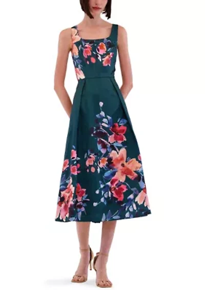 Women's Sleeveless Floral Gown