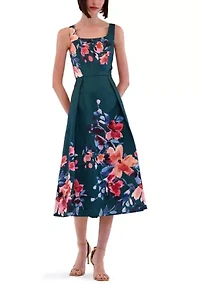 Women's Sleeveless Floral Gown