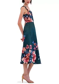 Women's Sleeveless Floral Gown