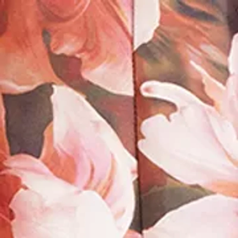 Women's Sleeveless V-Neck Floral Gown