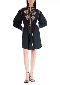 Women's Embroidered Shirtdress