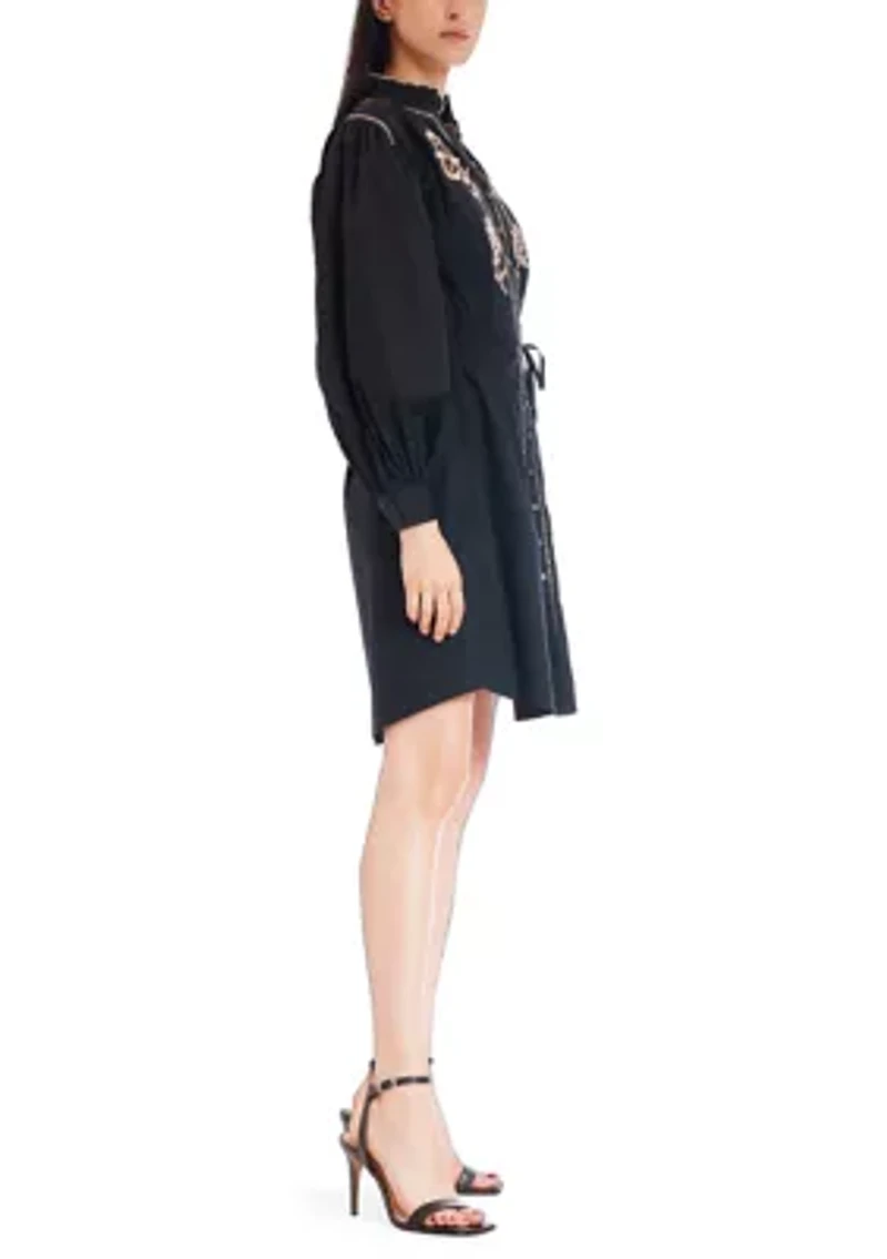 Women's Embroidered Shirtdress