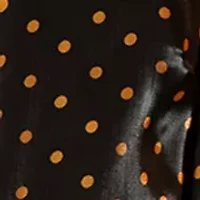 Women's Long Sleeve Polka Dot Shirt Gown