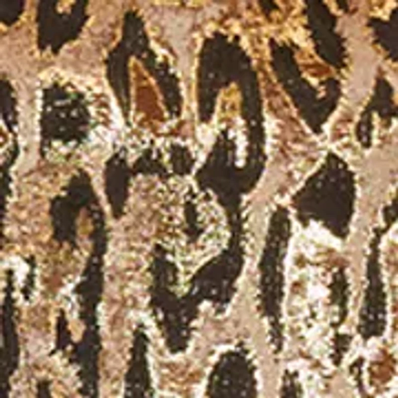 Women's Sleeveless Animal Print Midi Dress