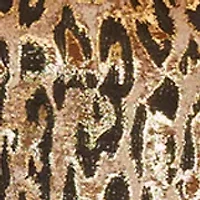 Women's Sleeveless Animal Print Midi Dress